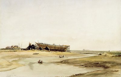 Ship Building by William Callow
